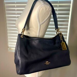 Navy Blue Coach Purse - EUC!